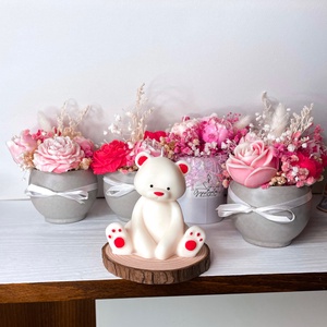 Festett mackó illatgyertya - otthon & életmód - gyertya, illat, aroma - gyertya - Meska.hu