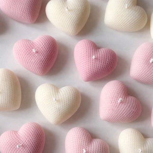 Gyertya szív, Otthon & Életmód, Gyertya, illat, aroma, Gyertya, Gyertya-, mécseskészítés, MESKA