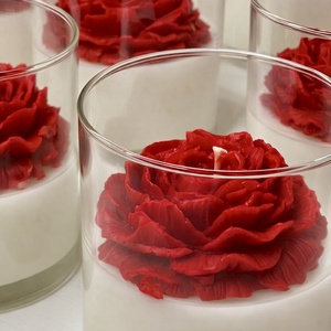 Rózsa gyertya, Otthon & Életmód, Gyertya, illat, aroma, Gyertya, Gyertya-, mécseskészítés, MESKA