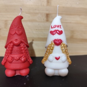 Szerelmes lány Manó gyertya , Kellékek & szerszámok, Dekorációs kellékek, Dekorációs gyertya, Gyertya-, mécseskészítés, MESKA