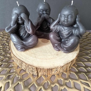 Zen Buddha gyertya szett - otthon & életmód - gyertya, illat, aroma - gyertya - Meska.hu