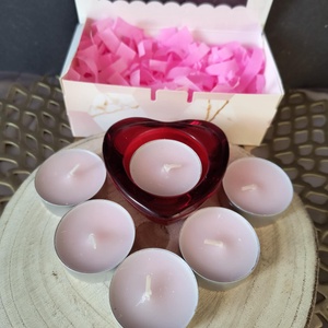 Valentin napi mécses csomag - otthon & életmód - gyertya, illat, aroma - mécses és mécsestartó - Meska.hu
