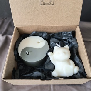 Kelet varázsa Jin-Jang gyertya szett. - otthon & életmód - gyertya, illat, aroma - gyertya - Meska.hu