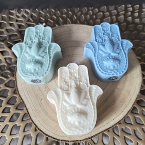 Mesés kelet - Fatima kéz gyertya szett, kék, Otthon & Életmód, Gyertya, illat, aroma, Gyertya, Gyertya-, mécseskészítés, MESKA