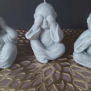 Zen Buddha gyertya szett - otthon & életmód - dekoráció - spiritualitás - mandala - Meska.hu