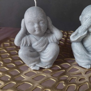 Zen Buddha gyertya szett - otthon & életmód - dekoráció - spiritualitás - mandala - Meska.hu