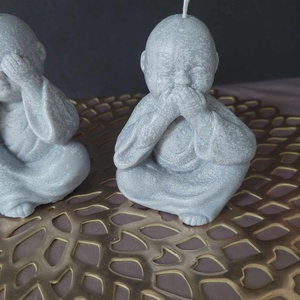 Zen Buddha gyertya szett - otthon & életmód - dekoráció - spiritualitás - mandala - Meska.hu
