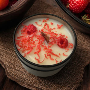 Málnás gyertya  - otthon & életmód - gyertya, illat, aroma - gyertya - Meska.hu