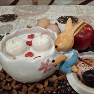 Szójaviaszgyertya kerámiakaspóban - otthon & életmód - gyertya, illat, aroma - gyertya - Meska.hu