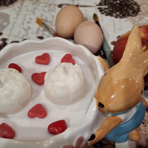 Szójaviaszgyertya kerámiakaspóban - otthon & életmód - gyertya, illat, aroma - gyertya - Meska.hu