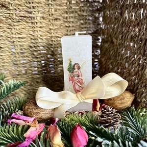 fényhasáb , Otthon & Életmód, Gyertya, illat, aroma, Gyertya, Gyertya-, mécseskészítés, Decoupage, transzfer és szalvétatechnika, MESKA