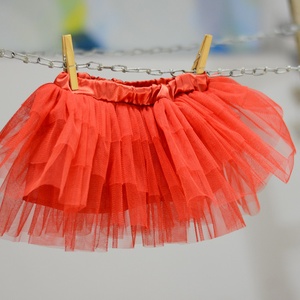 Tütü 20-80 cm-es hosszal választható, állítható derékkal (piros) - ruha & divat - női ruha - szoknya - Meska.hu