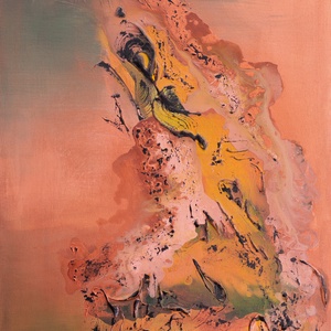 Absztrakt festmény, Áramlás, 50x70 - Meska.hu