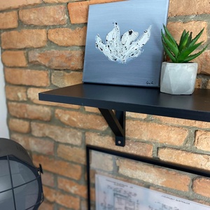 Tisztaság, absztrakt festmény vásznon, 24x24 - otthon & életmód - dekoráció - fali és függő dekoráció - függődísz - Meska.hu