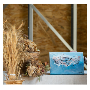 Jéghegy, absztrakt festmény vásznon, 30x20 - Meska.hu