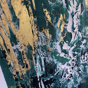 Absztrakt festmény, Harmónia, 50x50 akril könnyű vásznon - művészet - festmény - akril - Meska.hu