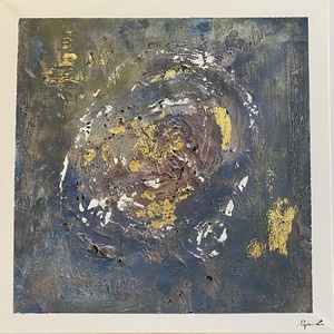 Absztrakt festmény, Végtelen, 50x50 akril könnyű vásznon - művészet - festmény - akril - Meska.hu