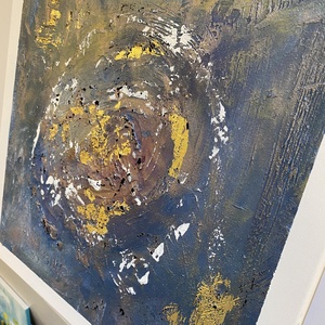 Absztrakt festmény, Végtelen, 50x50 akril könnyű vásznon, Művészet, Festmény, Akril, Festészet, MESKA