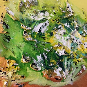 Absztrakt festmény, Vidámság, 50x70 akril könnyű vásznon, Művészet, Festmény, Akril, Festészet, MESKA