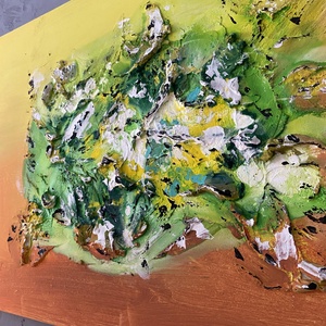 Absztrakt festmény, Vidámság, 50x70 akril könnyű vásznon - művészet - festmény - akril - Meska.hu