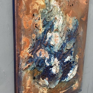 Absztrakt festmény, Biztonság, 30x40 akril könnyű vásznon - művészet - festmény - akril - Meska.hu
