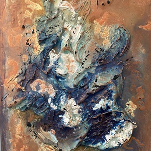 Absztrakt festmény, Biztonság, 30x40 akril könnyű vásznon - művészet - festmény - akril - Meska.hu