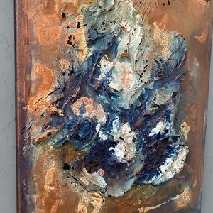 Absztrakt festmény, Biztonság, 30x40 akril könnyű vásznon - művészet - festmény - akril - Meska.hu