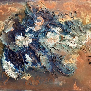 Absztrakt festmény, Biztonság, 30x40 akril könnyű vásznon - művészet - festmény - akril - Meska.hu