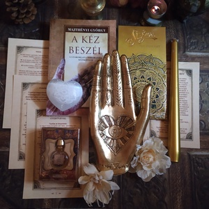 Spirituális ajándékcsomag ásvánnyal Tenyérjóslány spirituális ajándékcsomag névnapra, anyák napjára, Karácsony, Karácsonyi ajándékozás, Karácsonyi ajándékcsomagolás, Mindenmás, Fotó, grafika, rajz, illusztráció, MESKA