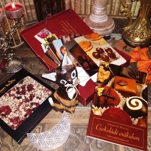 Cicás ajándékcsomag csokoládéval, csoki tarot jóskártyával szülinapra névnapra nőnapra karácsonyra évfordulóra - élelmiszer - gourmet ajándékcsomag - Meska.hu