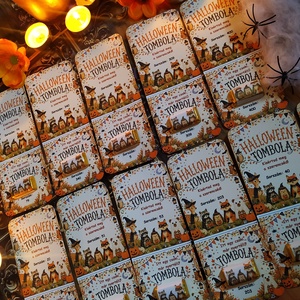 Halloween tombola kártya csokival Halloween bulikra ovisoknak, gyerkeeknek, felnőtteknek cuki erdei állatkákkal - otthon & életmód - dekoráció - halloween - halloweeni meghívó, képeslap, ajándékkísérő - Meska.hu