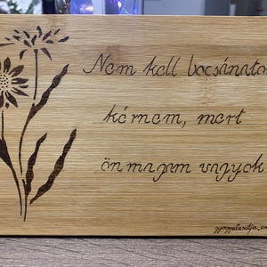 Pirogravírozott vágódeszka - otthon & életmód - konyhafelszerelés, tálalás - sütés, főzés - vágódeszka - Meska.hu