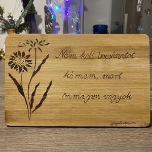 Pirogravírozott vágódeszka - Meska.hu
