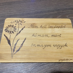 Pirogravírozott vágódeszka - otthon & életmód - konyhafelszerelés, tálalás - sütés, főzés - vágódeszka - Meska.hu