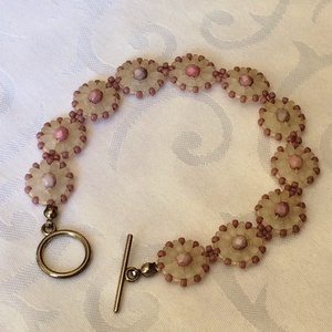 Kristályvirág karkötő - ékszer - karkötő - gyöngyös karkötő - Meska.hu