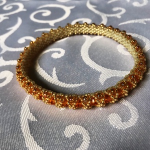 Swarovski kristályos, japán gyöngyös fémmentes karperec, Ékszer, Karkötő, Karperec, Ékszerkészítés, Gyöngyfűzés, gyöngyhímzés, MESKA