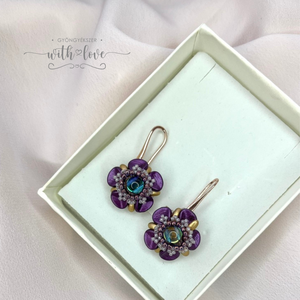 Virágos ékszer szett - ékszer - ékszerszett - Meska.hu