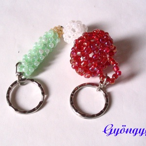 Gyöngy kulcstartó  - táska & tok - kulcstartó & táskadísz - kulcstartó - Meska.hu
