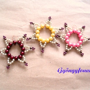 Karácsonyfa dísz - gyöngyből  - karácsony - karácsonyi lakásdekoráció - karácsonyfadíszek - Meska.hu