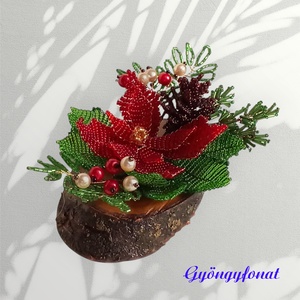 Karácsonyi asztaldísz  - karácsony - karácsonyi lakásdekoráció - ünnepi asztaldekoráció - Meska.hu