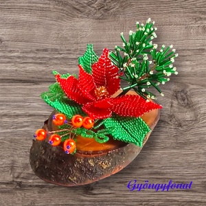 Karácsonyi asztaldísz  - karácsony - karácsonyi lakásdekoráció - ünnepi asztaldekoráció - Meska.hu