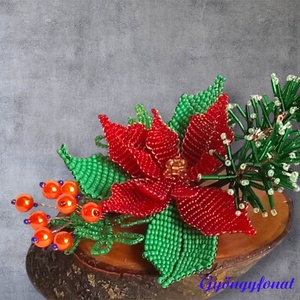 Karácsonyi asztaldísz  - karácsony - karácsonyi lakásdekoráció - ünnepi asztaldekoráció - Meska.hu