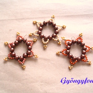 Karácsonyfa dísz gyöngyből  - karácsony - karácsonyi lakásdekoráció - karácsonyfadíszek - Meska.hu