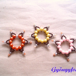 Karácsonyfa dísz - gyöngyből  - karácsony - karácsonyi lakásdekoráció - karácsonyfadíszek - Meska.hu