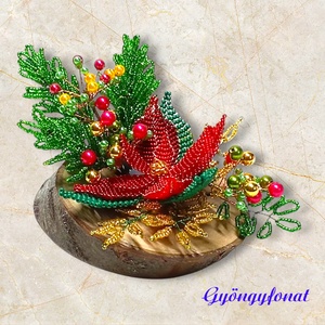 Karácsonyi asztaldísz  - Meska.hu
