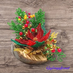 Karácsonyi asztaldísz  - karácsony - karácsonyi lakásdekoráció - ünnepi asztaldekoráció - Meska.hu