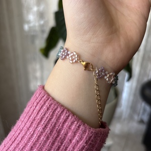 ��� Tündérkert Virágai � kézműves karkötő - ékszer - karkötő - gyöngyös karkötő - Meska.hu