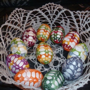 horgolt tojás 5cm, Otthon & Életmód, Dekoráció, Dísztárgy, Horgolás, MESKA