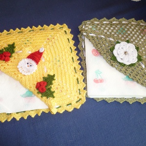 Horgolt szalvétatartó - otthon & életmód - konyhafelszerelés, tálalás - konyhai textil - szalvéta - Meska.hu