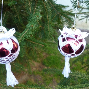 Horgolt gömb - karácsony - karácsonyi lakásdekoráció - karácsonyfadíszek - Meska.hu Horgolt gömb - karácsony - karácsonyi lakásdekoráció - karácsonyfadíszek - Meska.hu